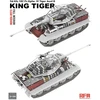 RFM 1/35 King Tiger (Tiger II) plastikinis tanko modelis su pilnu interjeru, skaidrus