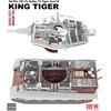 RFM 1/35 King Tiger (Tiger II) plastikinis tanko modelis su pilnu interjeru, skaidrus
