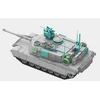 RFM M1A2 SEP V2 Abrams JAV pagrindinis kovos tankas 1/35 plastikinis modelis