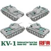 RFM Rye Field KV-1 tankas 1942 bokštas plastikinis modelis 1/35