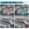 RFM Rye Field Pz.Kpfw. IV J su Panther F bokšteliu 1/35 plastikinis modelis