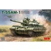 RFM Rye Field T-55AM-1 tanko modelis 1/35 su judančiais vikšrais