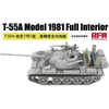RFM T-55A tanko plastikinis modelis su pilnu interjeru 1:35
