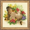 RIOLIS – Create It Yourself – Siuvinėjimo rinkinys „Višta“ 1480 (30x30 cm)