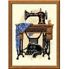 RIOLIS – Create It Yourself – Siuvinėjimo rinkinys „Katė prie siuvimo mašinos“ 857 (18x24 cm)