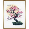 RIOLIS - Create It Yourself - Siuvinėjimo rinkinys „Bonsai Sakura - gerovės simbolis“ 1036 (35x45 cm)