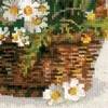 RIOLIS – Create It Yourself – Siuvinėjimo rinkinys „Ramunėlės“ 1478 (25x25 cm)