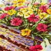 Riolis Siuvinėjimo kryželiu rinkinys „Žydinti vasara“ – gėlių krepšelis 25 x 25 cm