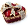 SIAM FASHION JEWELRY CO., LTD. Metalinė širdelės papuošalų dėžutė su kristalais – romantiška dovana