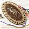 Siūlų organizatoriaus siuvinėjimo rinkinys su dirbtine oda Wonderland Crafts