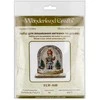 Siuvinėjimo kryželiu rinkinys ant medžio su karoliukais – Wonderland Crafts