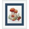 Siuvinėjimo kryželiu rinkinys NeoCraft Grybai 23×25 cm