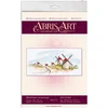 Siuvinėjimo kryželiu rinkinys Vėjo malūnai, 14 ct, 39x18 cm, Abris Art