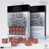 Sostų karai Lannister D6 kauliukai 10 vnt – Q-Workshop, raudoni, licencijuoti