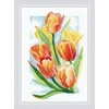 Riolis Kryželiu siuvinėjimo rinkinys "Pavasario švytėjimas. Tulpes" 21x30 SR2191
