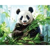 SuperColor Tapyba Pagal Skaičius: „Panda, valganti bambuką“ 40x50 cm