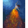 SuperColor Tapyba Pagal Skaičius: „Ugninė šokėja“ 40x50 cm