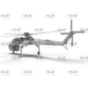 Surenkamas sraigtasparnio modelis Sikorsky CH-54A Tarhe 1/72 ICM 72001