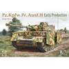 Surenkamas tanko modelis Pz.Kpfw. IV Ausf. H, ankstyvoji versija Takom 8019
