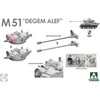 Takom M51 Degem Alef Super Sherman plastikinis tanko rinkinys