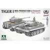 Takom Tiger I, vidurinės gamybos su zimmerit, Otto Carius, 1/35