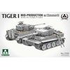 Takom Tiger I (vidurinės gamybos) su Zimmerit 1/35, plastikinis modelis