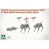 Takom ZRY-222 bepilotė kovos sausumos mašina su robotais vilkais 1/35