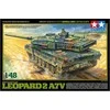 Tamiya Leopard 2 A7V vokiečių kovinis tankas 1/48 surenkamas