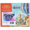 Tapyba pagal numerius Wizardi Beldizart 2024Piešimas pagal skaičius rinkinys "Miela panda" 16.5x13 cm MINI305