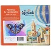 Tapyba pagal numerius Wizardi Beldizart „Tapymas pagal numerius“ rinkinys „Katė su kaspinėliu“ 16,5x13 cm MINI303 0425