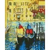 TPS "Venetian gondolas" - Deimantinės mozaikos paveikslas ANT PORĖMIO
