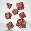 Tribal RPG kauliukų rinkinys – blizganti raudona &amp; smėlio, Q-Workshop