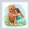 Riolis Siuvinėjimo kryželiu rinkinys "Tikras draugas" 30x30 SR2158