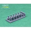 Ukrainian Scale Cars USCP BBS 2 dalių 14" ratų komplektas su padangomis, 1/24