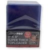 Ultra PRO 3x4 skaidrūs 75pt Toploader laikikliai kolekcinėms kortoms, 25 vnt