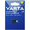 Varta Charge &amp; sync Micro USB - USB tipo C 57945 adapteris