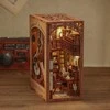 Vcl Corp Slaptasis ritmas: medinis knygų intarpas su LED, DIY, 355 d., 23×11×18 cm