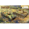 Vespid Models Vespid Panther Pz.Kpfw. V Ausf. G tankas 1/72, plieniniai ratai, AA šarvai