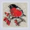 Riolis Kryželiu siuvinėjimo rinkinys Winter Guest 15x15 SR2132