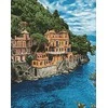 Wizardi Deimantinis paveikslas Azure Waters WD092 38*48 cm
