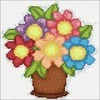 Wizardi Deimantinis paveikslas Bouquet WD297 20*20 cm