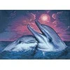 Wizardi Deimantinis paveikslas Dolphins WD223 38*27 cm