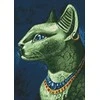 Wizardi Deimantinis paveikslas Emerald Cat WD141 27*38 cm