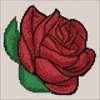 Wizardi Deimantinis paveikslas Rose Bud WD299 20*20 cm