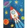 Wizardi Deimantinis paveikslas Space Ship WD275 15*20 cm
