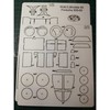 Wmc Models WMC Porsche 936-80 sportinis automobilis, lazeriu pjautas iš faneros rėmas 1/25