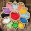 Wonderland Crafts Karoliukų organizatorius su permatomu dangteliu, magnetu, 14×14.5 cm