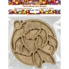 Wonderland Crafts Karoliukų organizatorius su permatomu dangteliu ir magnetu, 14,5×14,5 cm