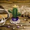 Wonderland Crafts Karoliukų siuvinėjimo rinkinys ant medžio su stovu, PRECIOSA, 10×14 cm