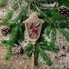 Wonderland Crafts Karoliukų siuvinėjimo rinkinys ant medžio, 8×12.5 cm, 12 spalvų